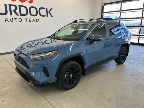 Cavalry Blue 2025 Toyota RAV4 Hybrid SE
