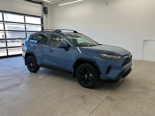 Cavalry Blue 2025 Toyota RAV4 Hybrid SE