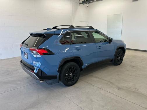 Cavalry Blue 2025 Toyota RAV4 Hybrid SE