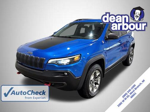 Hydro Blue Pearlcoat 2019 Jeep Cherokee TRAILHAWK