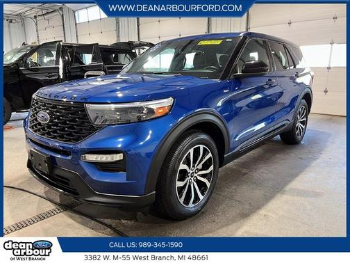 ATLAS BLUE 2022 Ford Explorer ST-LINE