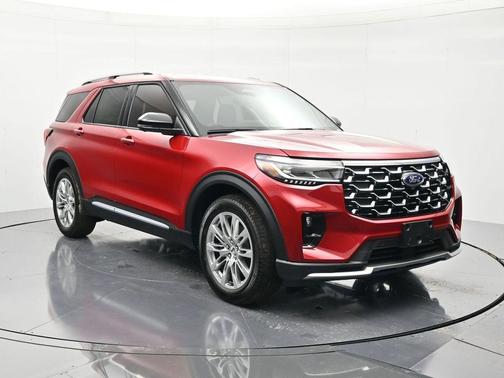 Red Metallic 2026 Ford Explorer Platinum