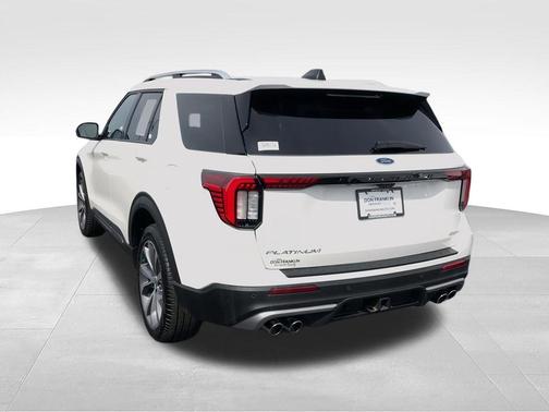 White 2025 Ford Explorer Platinum