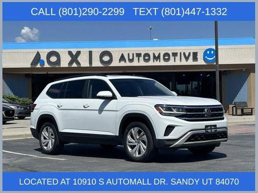 Pure White 2021 Volkswagen Atlas 3.6L SE w/Technology