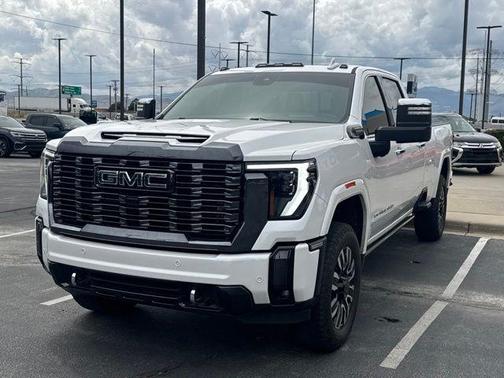 White Frost Tri-Coat 2024 GMC Sierra 3500 Denali Ultimate