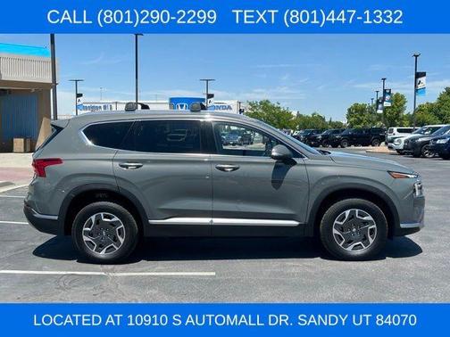 Hampton Gray 2023 Hyundai SANTA FE HEV Blue