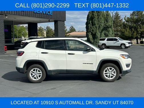White Clearcoat 2018 Jeep Compass Sport