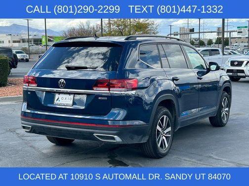 Tourmaline Blue Metallic 2022 Volkswagen Atlas 2.0T SE