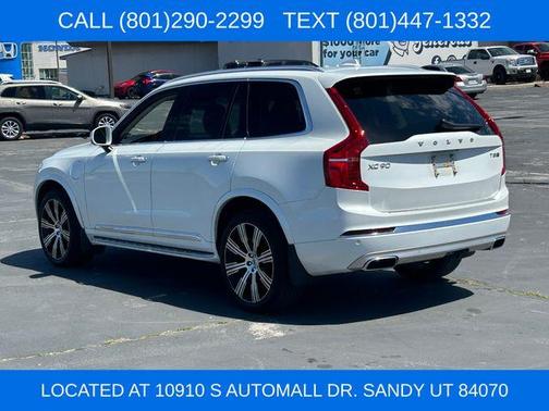 White 2020 Volvo XC90 Hybrid T8 Inscription 7 Passenger