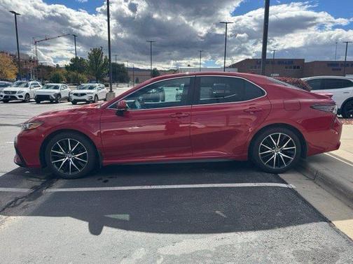 Red 2021 Toyota Camry SE