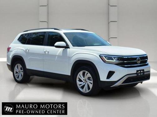 Pure White 2021 Volkswagen Atlas 3.6 V6 SE w/ Technology