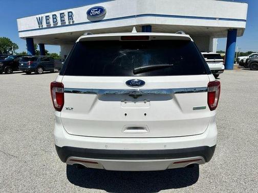 White Platinum Clearcoat Metallic 2016 Ford Explorer XLT