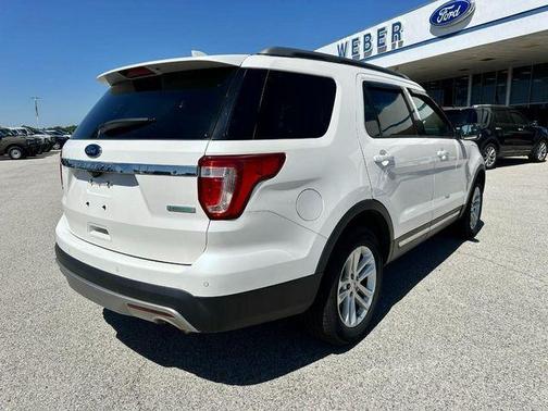 White Platinum Clearcoat Metallic 2016 Ford Explorer XLT
