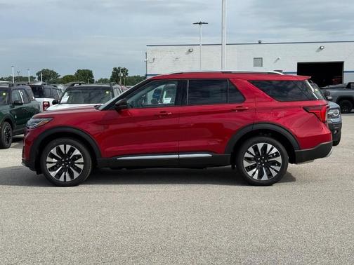Rapid Red Metallic Tinted Clearcoat 2026 Ford Explorer Platinum