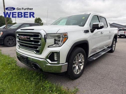 White Frost Tri-Coat 2019 GMC Sierra 1500 SLT