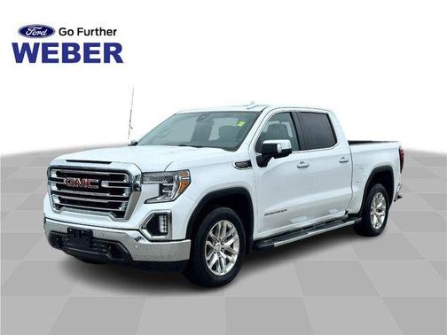 White Frost Tri-Coat 2019 GMC Sierra 1500 SLT
