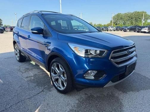 Lightning Blue Metallic 2017 Ford Escape Titanium