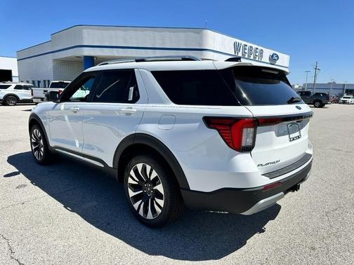 Space White Metallic 2026 Ford Explorer Platinum