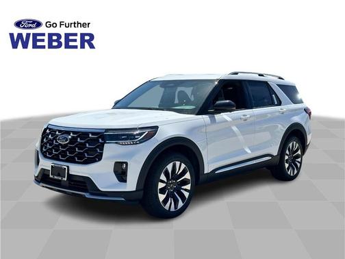 Space White Metallic 2026 Ford Explorer Platinum
