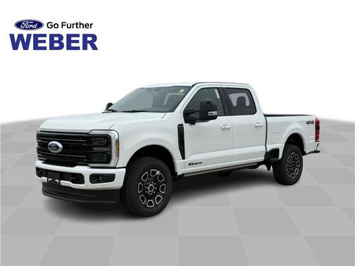 White Tri-Coat 2026 Ford F-250 Platinum
