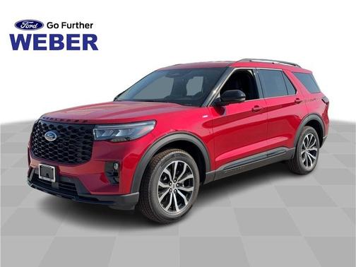 Rapid Red Metallic Tinted Clearcoat 2026 Ford Explorer ST-Line
