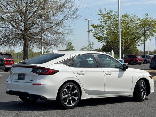 Platinum White Pearl 2026 Honda Civic Hybrid Sport Touring