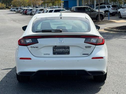 Platinum White Pearl 2026 Honda Civic Hybrid Sport Touring