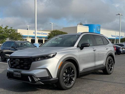 Solar Silver Metallic 2026 Honda CR-V Hybrid Sport-L FWD