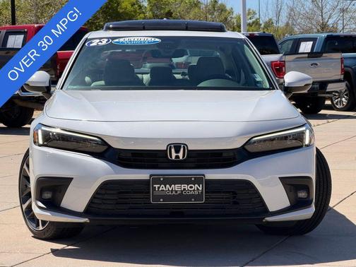Platinum White Pearl 2023 Honda Civic Touring