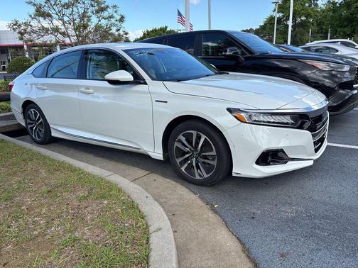 Platinum White Pearl 2021 Honda Accord Hybrid EX-L