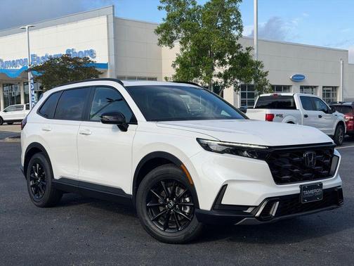 Platinum White Pearl 2026 Honda CR-V Hybrid Sport FWD