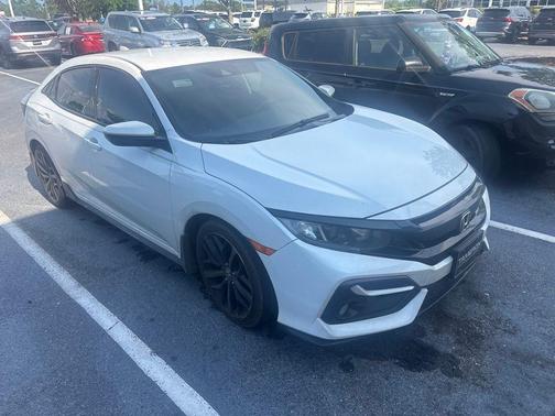 Platinum White Pearl 2021 Honda Civic Sport