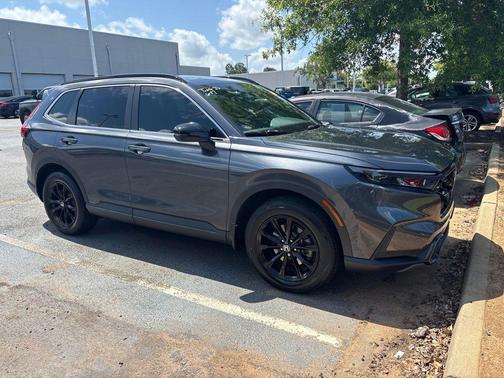 Gray 2024 Honda CR-V Hybrid Sport AWD