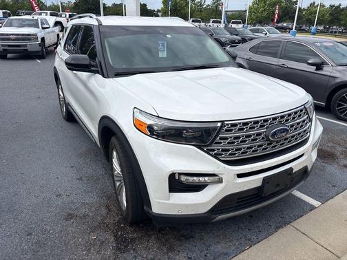 Star White Metallic Tri-Coat 2021 Ford Explorer Limited