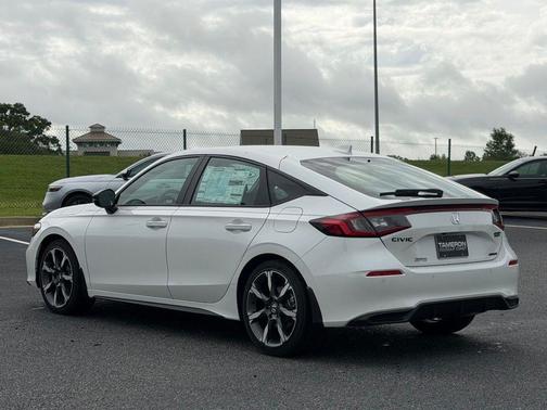 Platinum White Pearl 2026 Honda Civic Hybrid Sport Touring