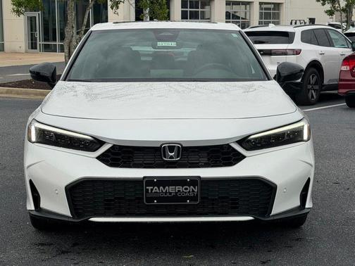 Platinum White Pearl 2026 Honda Civic Hybrid Sport Touring