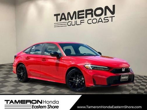 Rallye Red 2025 Honda Civic Hybrid Sport