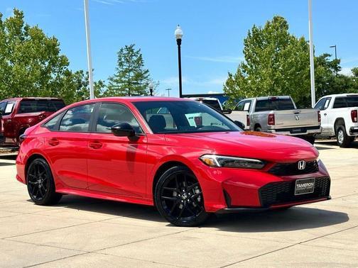 Rallye Red 2025 Honda Civic Hybrid Sport