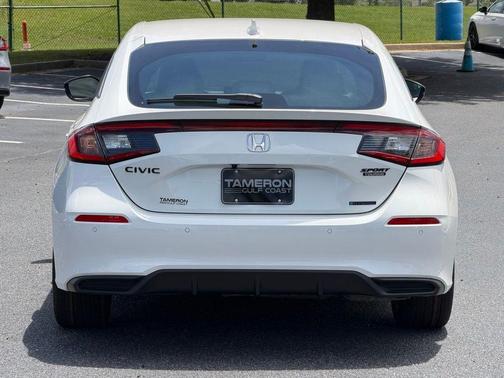 Platinum White Pearl 2026 Honda Civic Hybrid Sport Touring