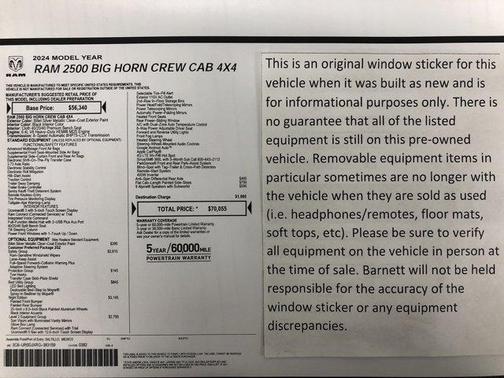 2024 RAM 2500 Big Horn