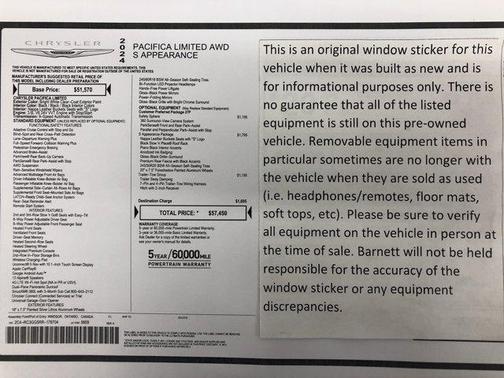 Bright White Clearcoat 2024 Chrysler Pacifica Limited