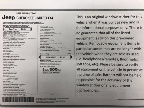 2019 Jeep Cherokee Limited