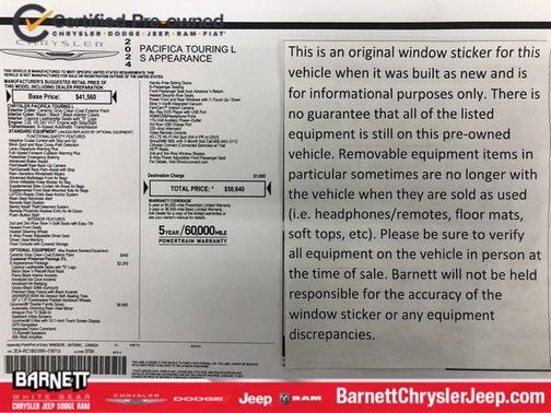 2024 Chrysler Pacifica Touring-L