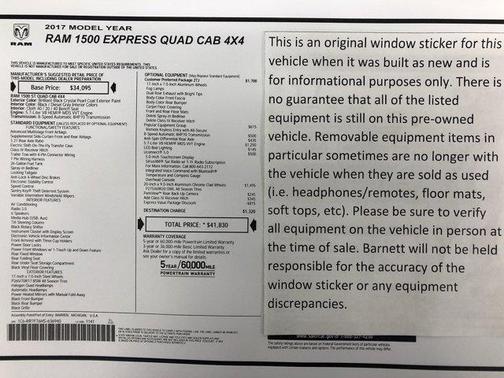 2017 RAM 1500 Express