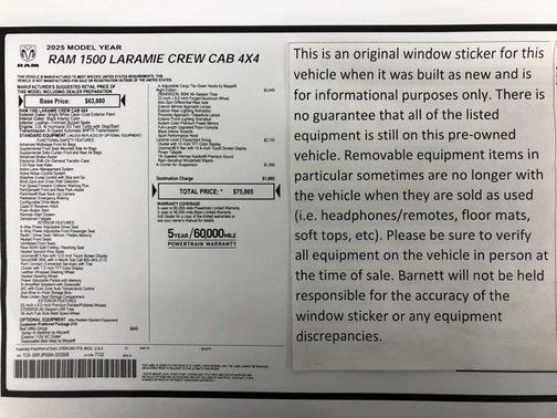 2025 RAM 1500 Laramie