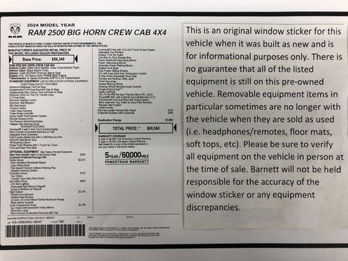 2024 RAM 2500 Big Horn