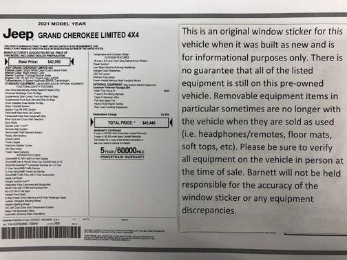 2021 Jeep Grand Cherokee Limited