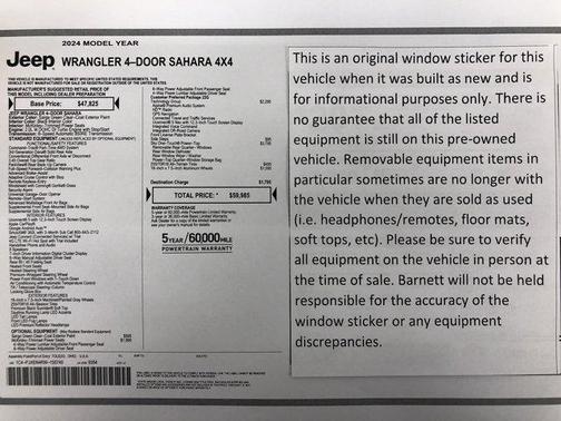 2024 Jeep Wrangler Sahara