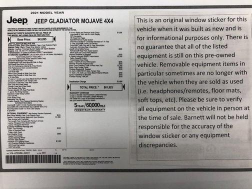 2021 Jeep Gladiator Mojave