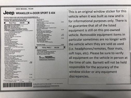 2024 Jeep Wrangler Sport